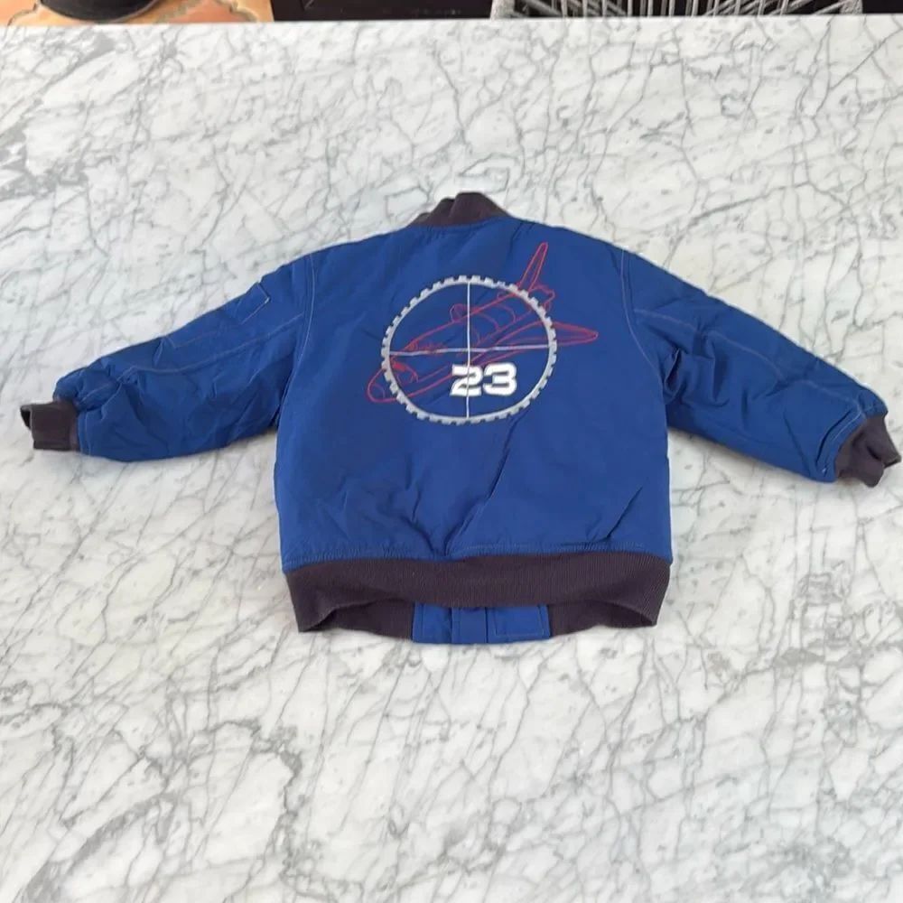 Vintage Gymboree Rocket Space Mission lined Bomber Jacket sz 4T